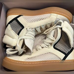 - Adidas x Stella McCartney women’s high top sneaker sz 8.5